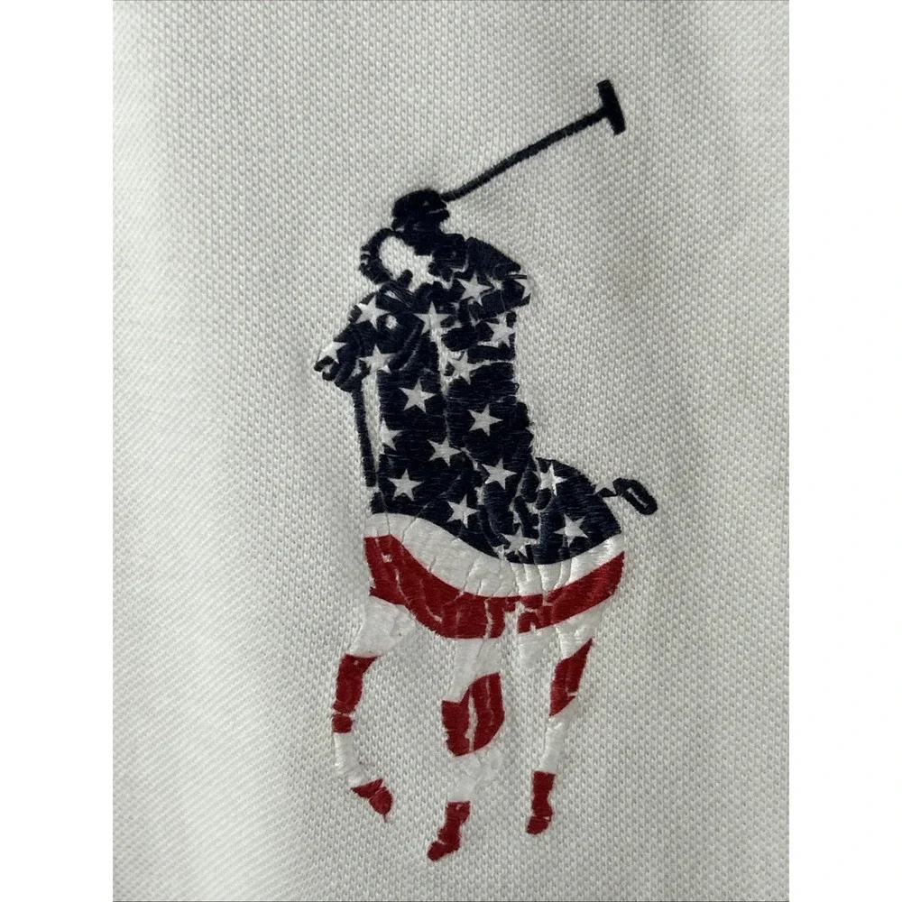 Mens‎ Polo Ralph Lauren Big & Tall Custom Slim Fit Mesh Polo Sz 5XB Large Pony